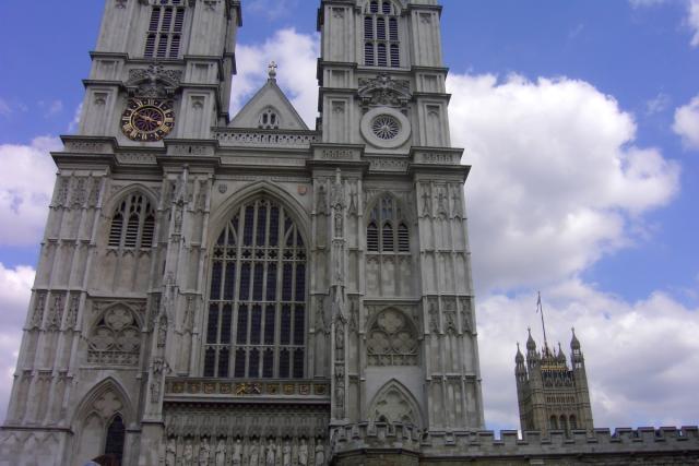 The middle of Westminster Abbey
