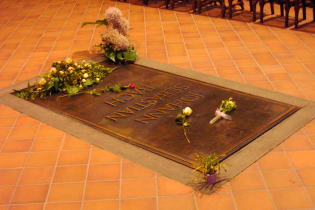 Bachs grave in Thomaskirche