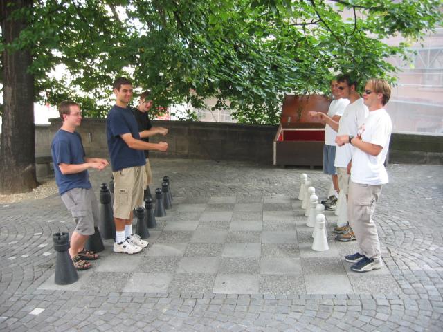 Being life-size chess pieces in Zurich