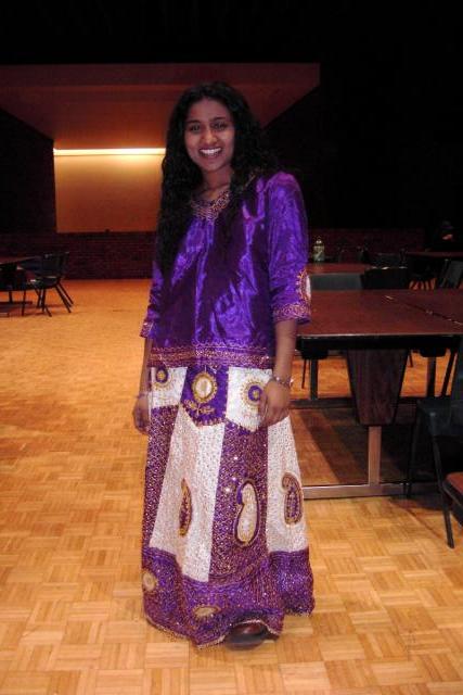 Feba sporting colorful Indian garb