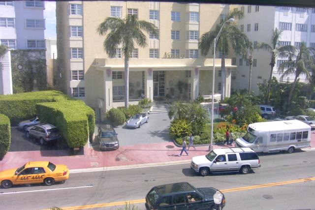Here is the much nicer hotel across the street from my hotel in South Beach.