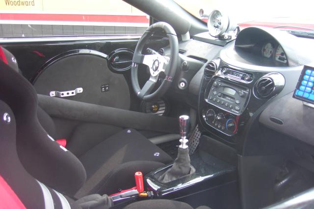 Interior of Saturn Ion Coupe Rally car