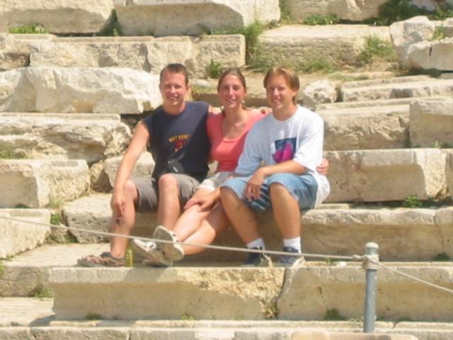 Jason, Megan, and I in Greece
