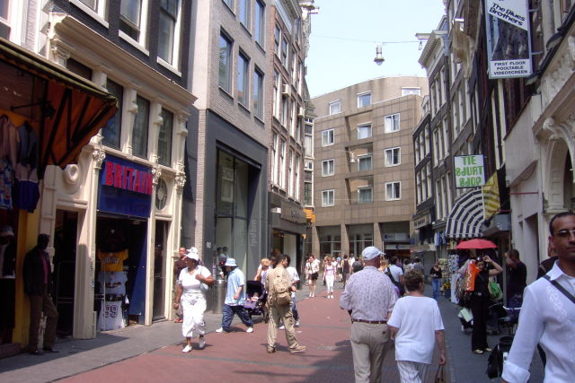 Lots of little shops in Amsterdam