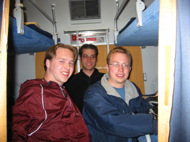 Me, Eric, and Jason happy to be on our train