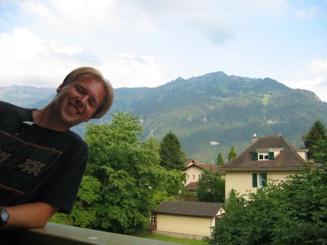 Me and the view in Interlaken, Switzerland