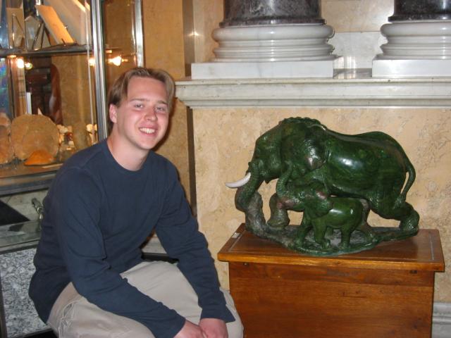 Me with elephants for Megan