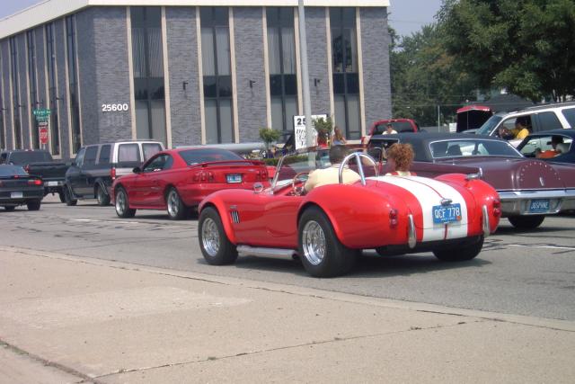 On our way north, we started seeing more cool cars like this Cobra.