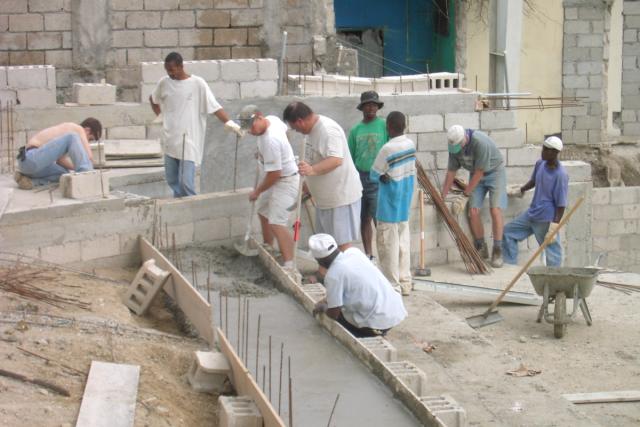 PDRM3204 - Day 11 - Church - Nathan, Olen, Leland - Pouring second step.JPG