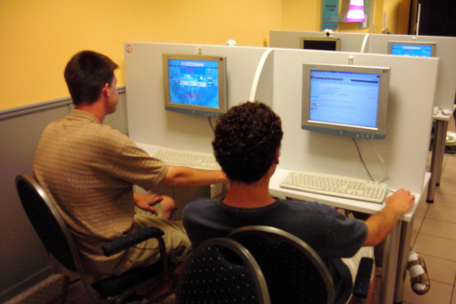 True to Kettering style, we had to find a cyber cafe so we could register for classes before they filled up.