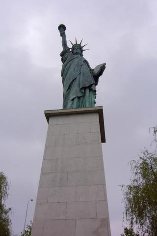 We found the Statue of Liberty in Paris.